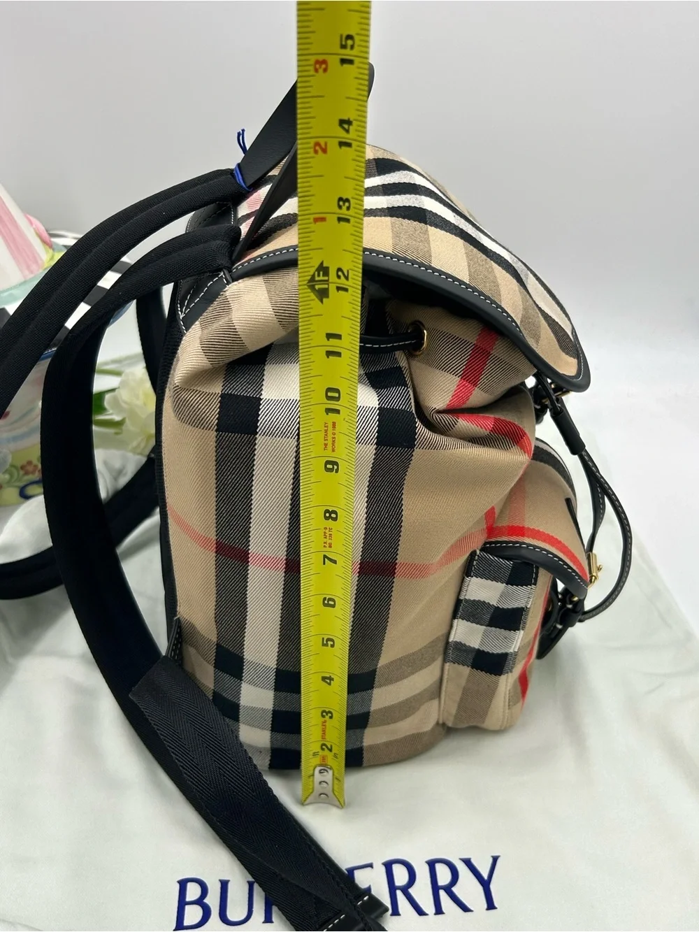 Burberry backpack signature